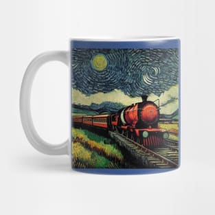 Starry Night Wizarding Express Train Mug